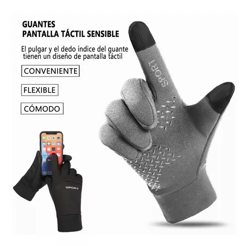 Guantes de invierno para motociclismo, hechos de fibra de carbono, aptos  para pantalla táctil, resistentes al viento y al agua, para hombres y  mujeres