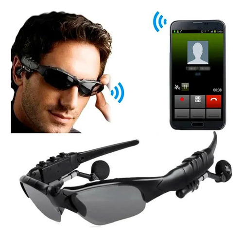 Lentes De Sol Para Con Auriculares Para Deportistas Ocean Negro Negro Negro Negro