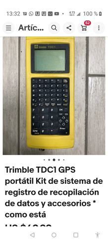 Trimble Tdc1 Gps Portable Data Collection Logging System Kit (Usado)