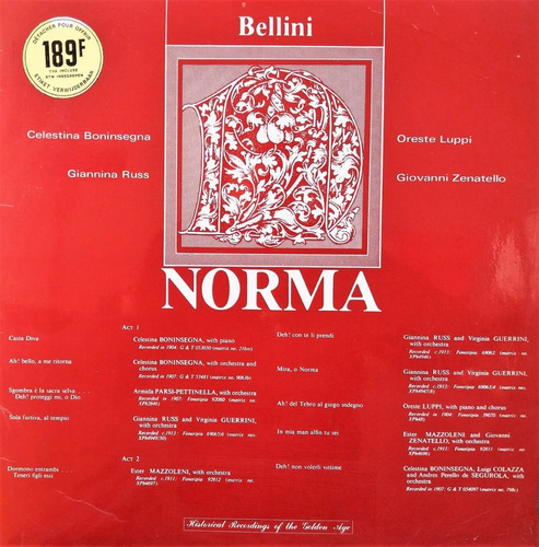 Norma Bellini - Importado Londres Lp 