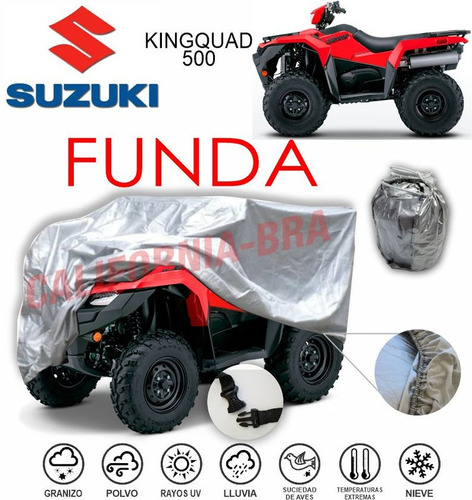 Funda Cubierta Lona Moto Cubre Suzuki Kingquad 500