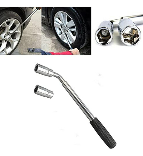 Dicn Auto Car Tire Lug Wrench Set Telescoping Extendable Whe