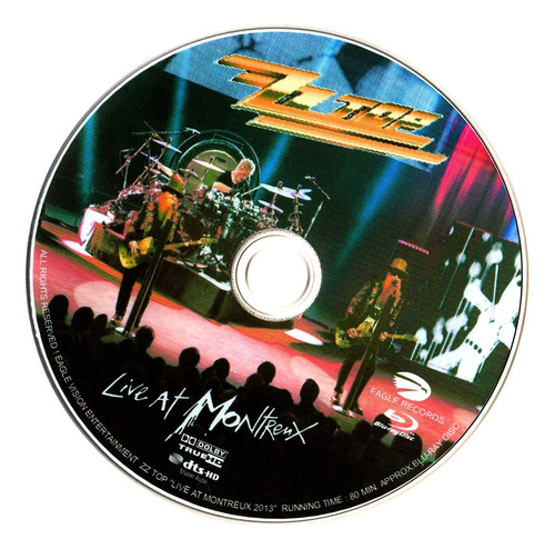 Blu Ray Zz Top - Live At Montreux Autorado