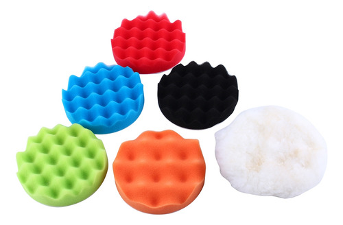 Accesorios Para Pulir Coches, 7 Unidades, 4 Esponjas Para Pu