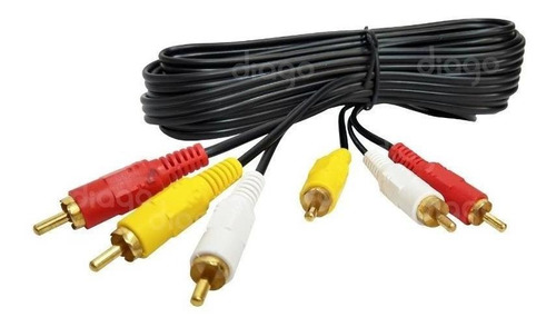 3 Rca Macho A 3 Rca Macho M / M Cable De Audio Y Vídeo 3m