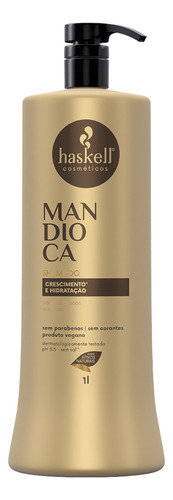 Kit Haskell Mandioca Shampoo E Condicionador De 1l + Brinde