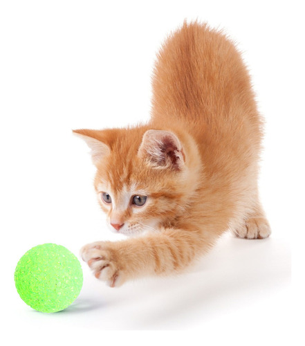 Pelotas De Plástico Para Mascotas, Gatitos Y Gatos, 6 Unidad