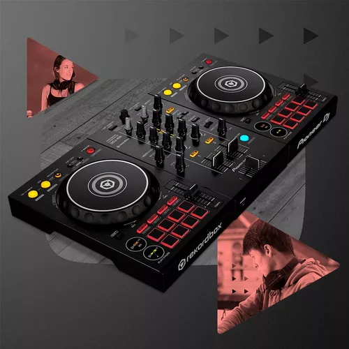 Controlador DJ Pioneer DDJ-400 negro-Auriculares Motorola Xt120