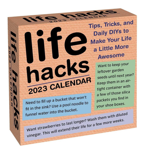 Life Hacks 2023 Calendario Diario: Consejos, Trucos Y Bricol