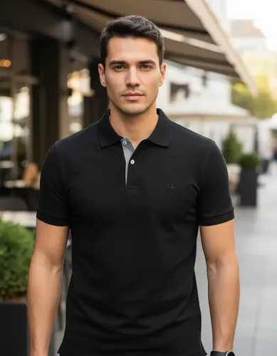MLB 5065672850 Camisa Gola Polo Social Masculina Slim Algodo Casual Ogochi JM