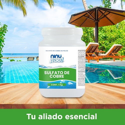 Sulfato De Cobre - Fungicida Alguicida Piscinas - 1kg