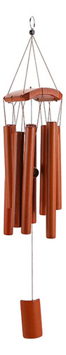 Cc Campana De Viento De Madera, De Bambú, Colgante Simple,