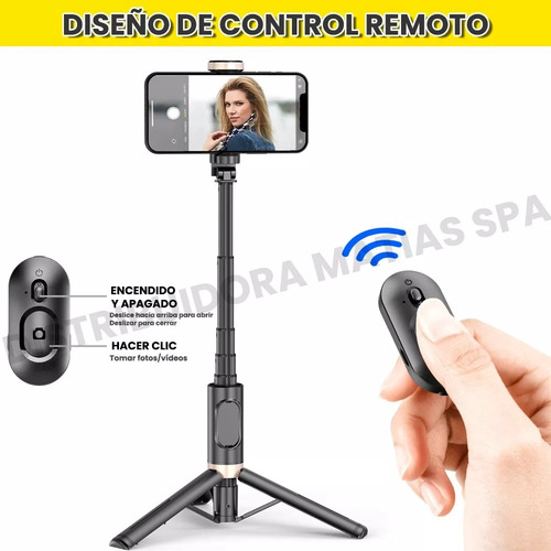 Selfie Stick Trípode Control Remoto Led Bluetooth
