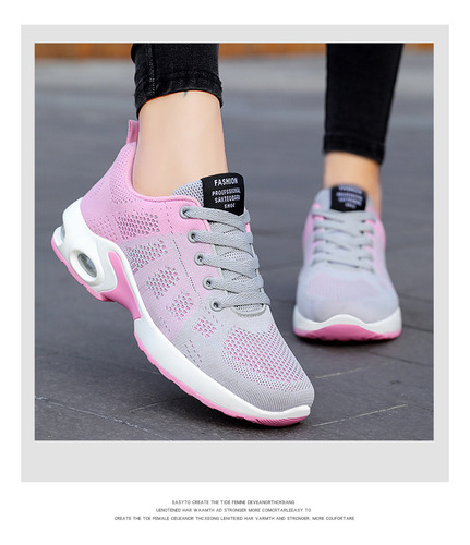 Transpirable Zapatillas Deportivas Con Amortiguación De Aire Zapatillas De Tenis Para Correr Ligeras