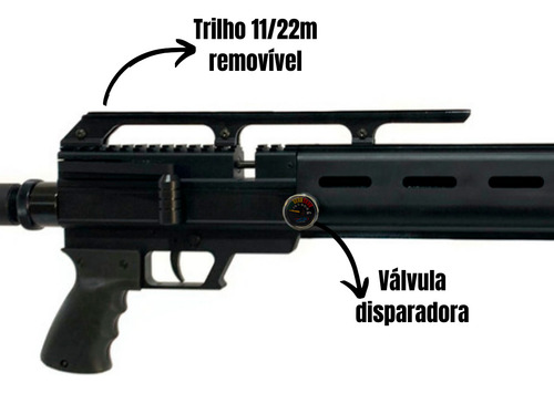 Carabina De Pressão Pcp Urko M4 Max 5.5 - .22