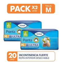 Comprar Pañal Tena Pants Ultra Medium 20 Un Pack X2