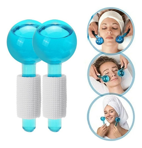 Kit Masajeador Facial Hielo Relajación Linfática