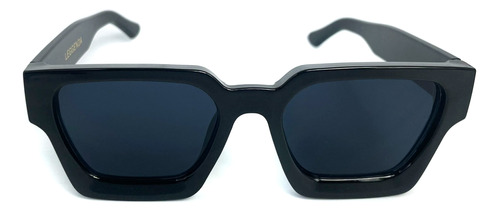 Lentes De Sol Negro Square Retro Unisex Uv400, Leggenda