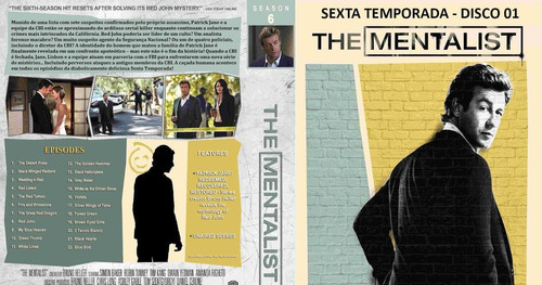 Dvd The Mentalist - 6ª Temporada - 5 Discos