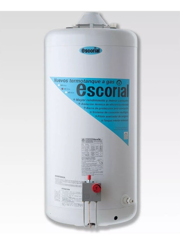 Termotanque Escorial 80 Litros Gas Natural (multigas)