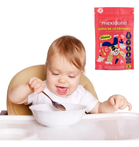 Kit 8und Sopa De Letrinhas Legumes E Frango Mexidinha 90g