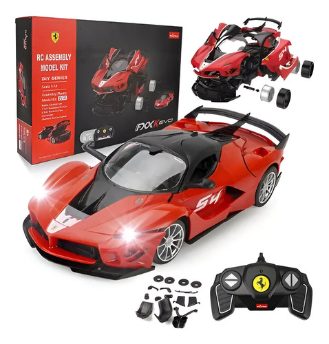 R/c 1:18 Auto Rastar Ferrari Para Armar Fxx K Evo Original Rojo