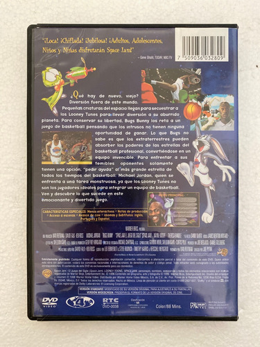 Dvd Space Jam El Juego Del Siglo Michael Jordan Bugs Bunny (Usado)