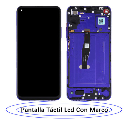 (Morado)Pantalla Para Huawei Nova 5t / Honor 20 Con Marco