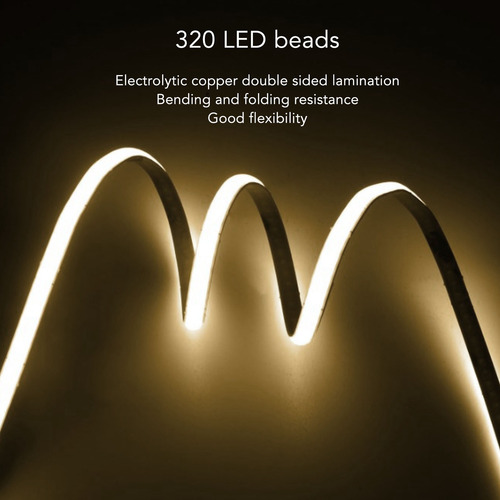Tira Luz Led Flexible Cob 24v Rollo 10m Varios Colores