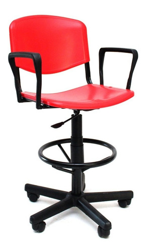 Silla Cajera Plástica Regulable En Altura. Jmi