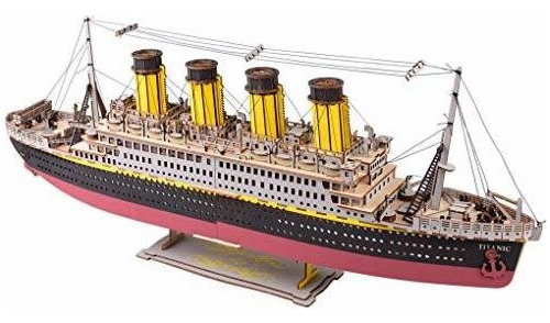 Modelo Titanic De Gran Tamaño Rompecabezas De Madera En 3d 