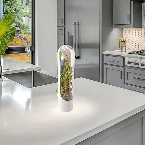 Capsula Contenedor Para Conservar Hierbas Frescas En Nevera
