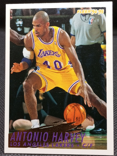 Tarjeta Antonio Harveynba Los Angeles Lakers#307 Fleer 94-95