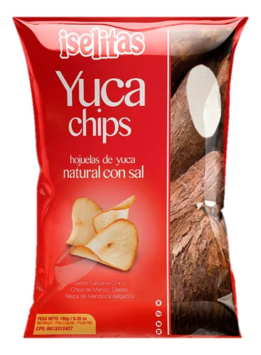 Yuca Chips Iselitas Con Sal 180g