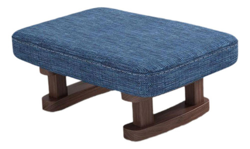 Banco Para Descansar Pies, Asiento Elegante Para Hogar Azul