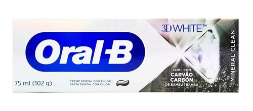Pasta Dental Oral-b 3d White Mineral Clean En Crema 75 ml