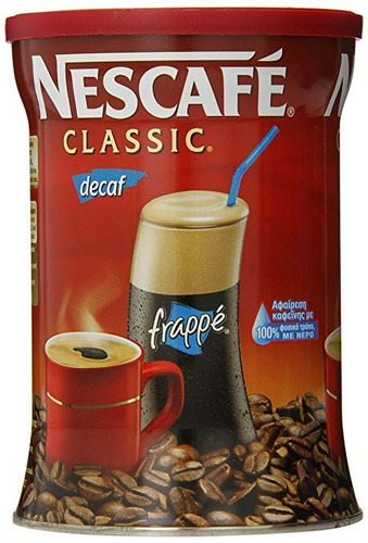 Nescafé Clásico Instantáneo Griega Café Descafeinado, 7 Onza