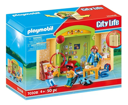 Playmobil City Life Cofre Guardería De Niños 70308 