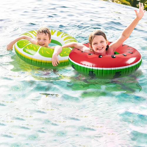 90shine 2pcs Flotadores Salvavidas De Piscina De Frutas