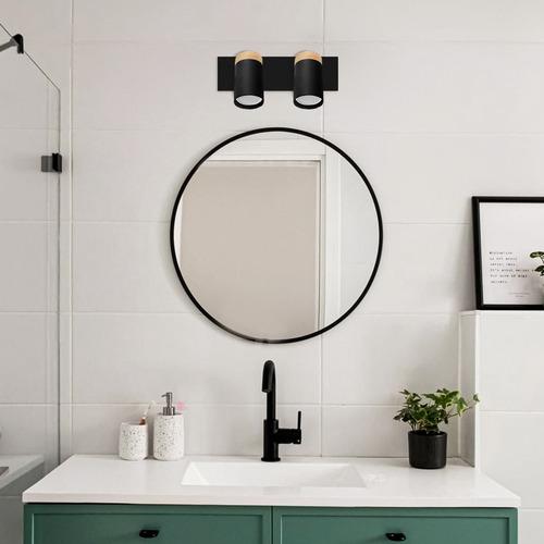 Aplique 2 Luces Ideal Baño Incluye Lamparas Led Buena Luz