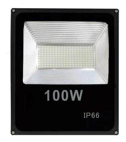 Refletor Led Smd 100w - Holofote Branco Frio Prova D'agua