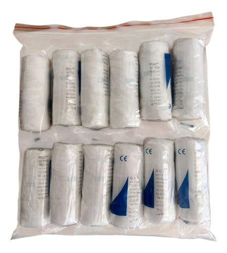 Venda De Gasa Elasticada Tipo Elastomull 8cmx4m Pack 12 Un