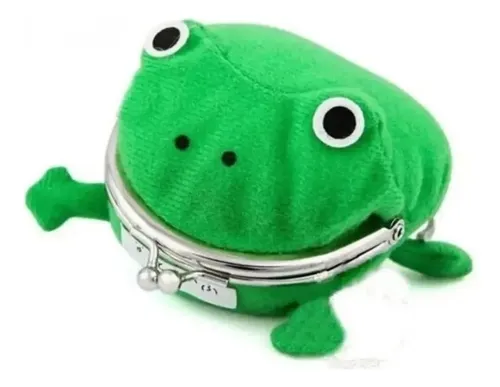 Monedero Rana Verde Peluche Naruto Bolsa Sapo Carterera Moda