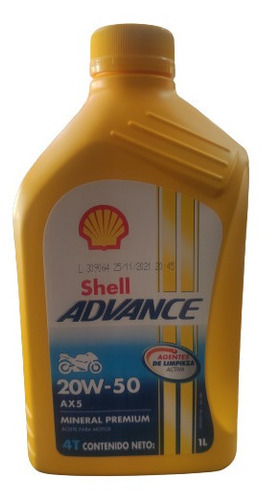 Aceite 4t Shell Advance 20w50 