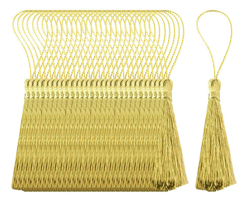 Pacote De 60 Borlas De Marcador De Livro De Fio De Seda