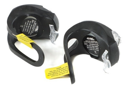 Juego De Linternas De Silicon Para Bicicleta Adir 10143 Color Negro
