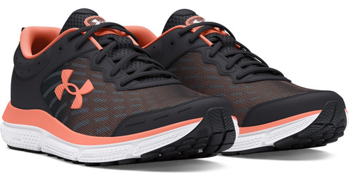 Tenis Under Armour Charged Assert 10 Gris Oscuro Para Mujer