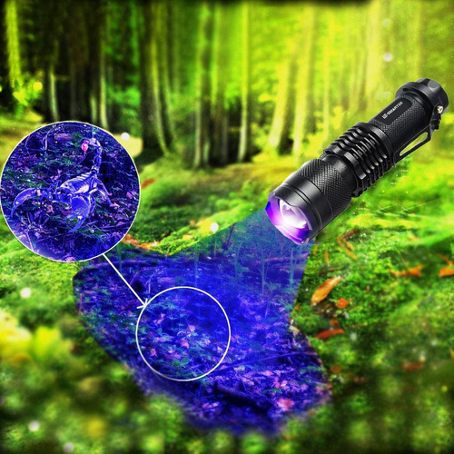 Linterna Led Violeta, Luz Negra, Inspección De 395 Nm