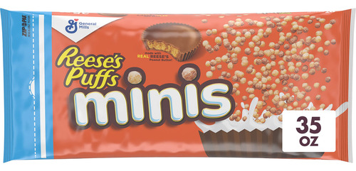 Cereal Reese S Puffs Minis Chocolate Y Mantequilla De Maní 9