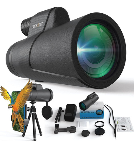 Telescopio Monocular Hd360pro, 12x50/negro/impermeable